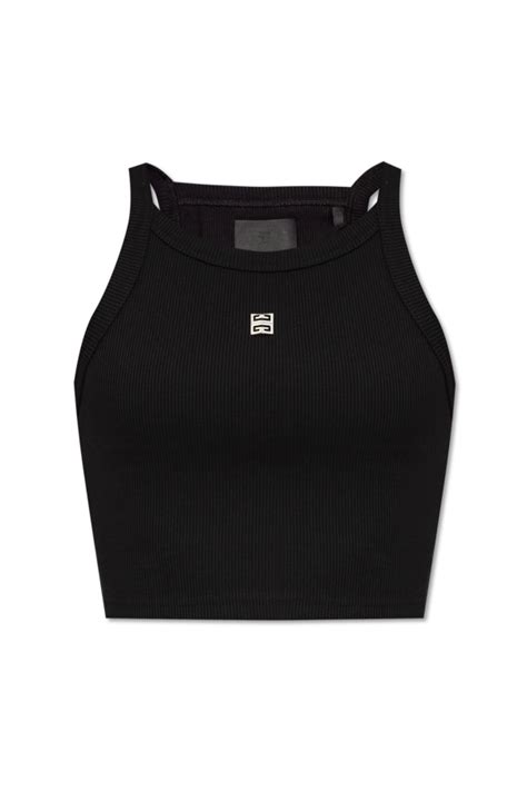 givenchy crop top black|farfetch givenchy tops.